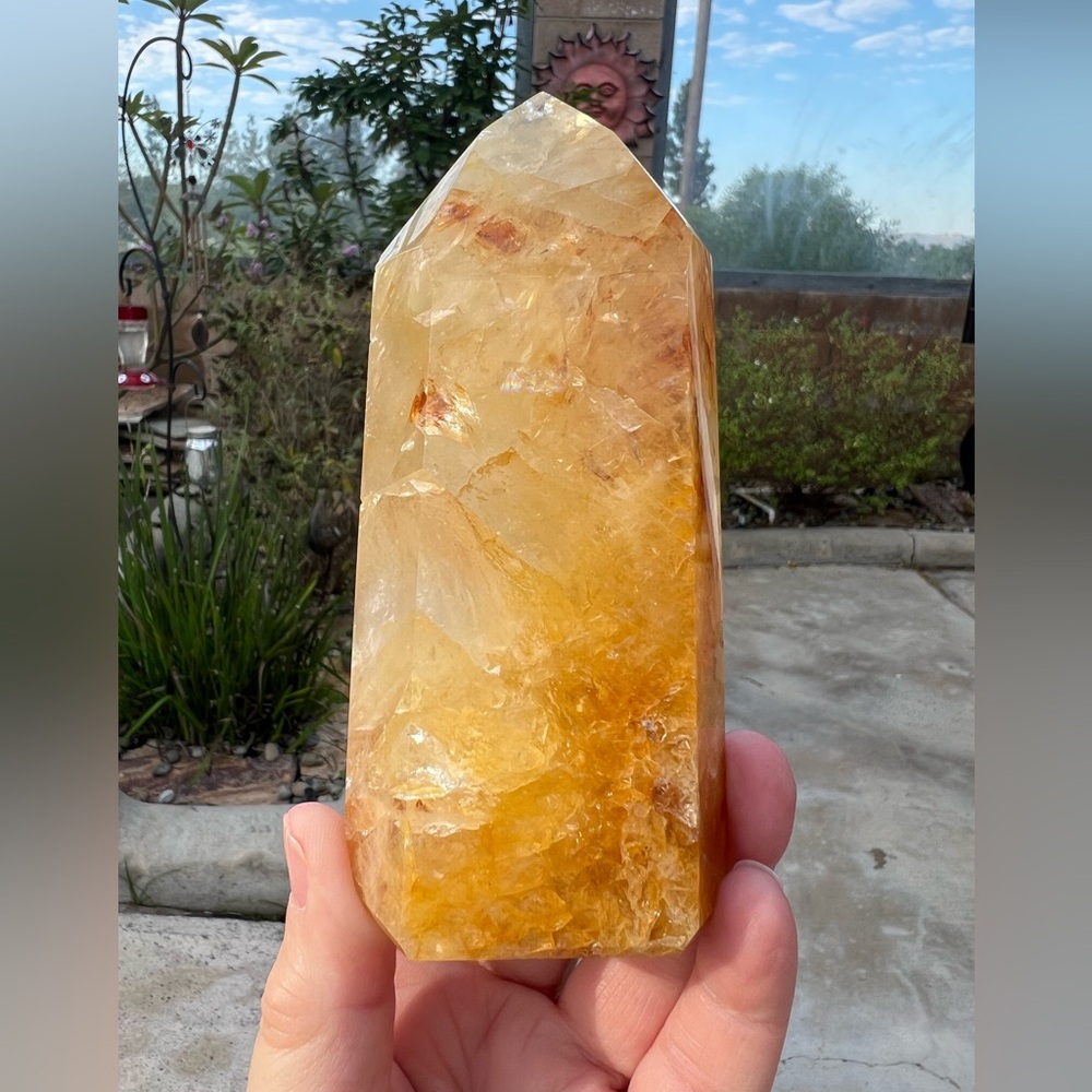 Golden Healer Quartz Crystal Tower